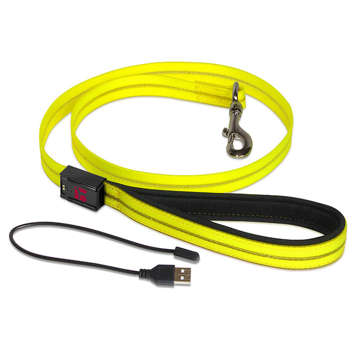 Ultrahund Boss LED Lead 4 ft. Yellow