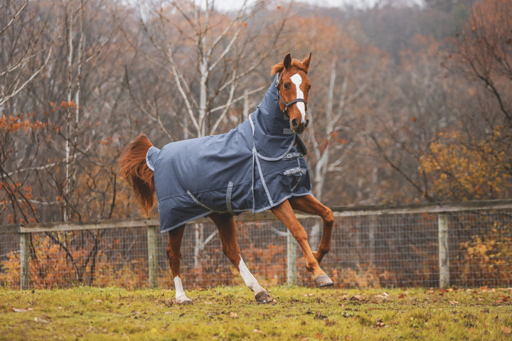 Boreas Ink Blue Turnout Blanket 1200 Denier with 350gm Lining